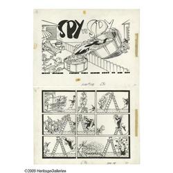 Antonio Prohias - Mad #100 "Spy vs. Spy" Panel Page Ori Antonio Prohias - Mad #100 "Spy vs. Spy" Pag