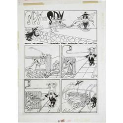 Antonio Prohias - Mad #181 "Spy vs Spy" Page Original A Antonio Prohias - Mad #181 "Spy vs Spy" Page