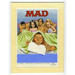 Jack Rickard - Mad #137 Cover Preliminary Sketch Origin Jack Rickard - Mad #137 Cover Preliminary Pa