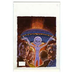 Jack Rickard - Mad #200 Cover Preliminary Painting Orig Jack Rickard - Mad #200 Cover Preliminary Pa