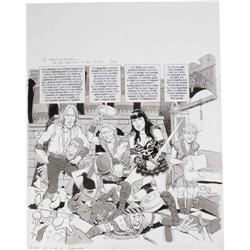 Angelo Torres - Mad #349, Splash page 1 “Jerkules” Orig Angelo Torres - Mad Magazine #349, Splash Pa