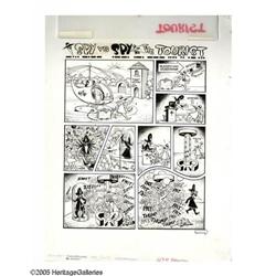 George Woodbridge - Mad #322 Complete 3 page Spy vs Spy George Woodbridge - Mad #322 Complete 3-page