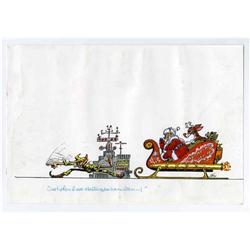 Kelly Freas - Science Fiction Santa Print (undated). Fo Kelly Freas - Science Fiction Santa Print (u