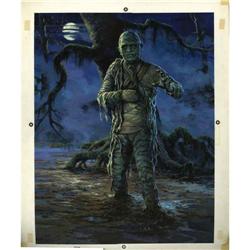 R. L. Allen - Monster Puzzle Mummy Illustration Origina R. L. Allen - Monster Puzzle Mummy Illustrat