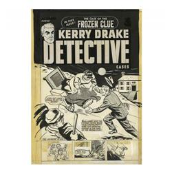 Al Avison - Kerry Drake Detective Cases #27 Cover Origi Al Avison - Kerry Drake Detective Cases #27 