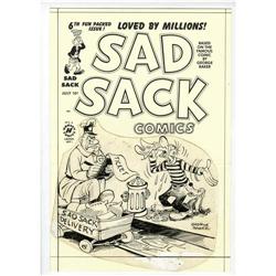 George Baker - Sad Sack #6 Cover Original Art (Harvey, George Baker - Sad Sack #6 Cover Original Art