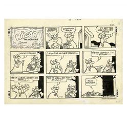 Dick Browne - Hagar the Horrible Sunday Comic Strip Ori Dik Browne - Hagar the Horrible Sunday Comic