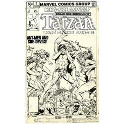 Rich Buckler and Bob McLeod - Tarzan Annual #3 Cover Or Rich Buckler and Bob McLeod - Tarzan Annual 