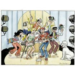 Dan DeCarlo - "The Archies" Illustration Original Art ( Dan DeCarlo - "The Archies" Illustration Ori