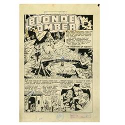 Jill Elgin - Unpublished Complete 8-page Blonde Bomber Jill Elgin - Unpublished Complete 8-page Blon