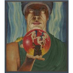 Virgil Finlay - "Self Portrait of the Artist as a Young Virgil Finlay - "Self Portrait of the Artist