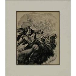 Virgil Finlay - Pulp Illustration Original Art (undated Virgil Finlay - Pulp Illustration Original A