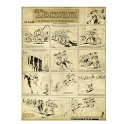 Hal Foster - Tarzan Sunday Comic Strip Original Art, da Hal Foster - Tarzan Sunday Comic Strip Origi