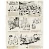 Image 1 : Hal Foster - Prince Valiant Sunday Comic Strip Original Hal Foster - Prince Valiant Sunday Comic Str