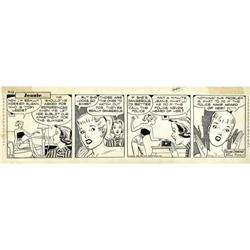 Gill Fox - Jeanie Daily Comic Strip Original Art, Group Gill Fox - Jeanie Daily Comic Strip Original
