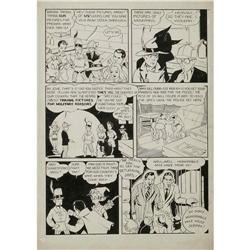 Golden Age Artist - World War II "Troll" Page Original Golden Age Artist - World War II "Troll" Page