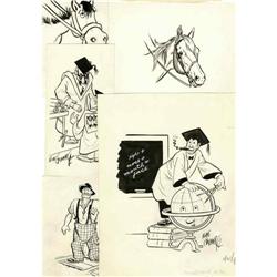 Rube Goldberg - Illustration Original Art, Group of 7 ( Rube Goldberg - Illustration Original Art, G