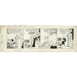 Chester Gould - The Girl Friends Daily Comic Strip Orig Chester Gould - The Girl Friends Daily Comic