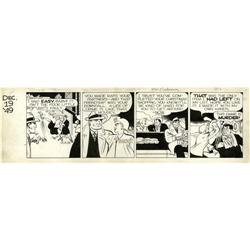 Chester Gould - Dick Tracy Daily Comic Strip Original A Chester Gould - Dick Tracy Daily Comic Strip