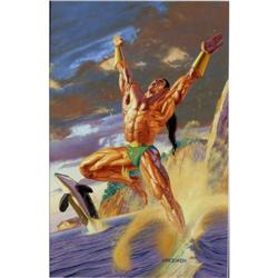 Lou Harrison - Namor the Sub-Mariner Annual #4 Cover Or Lou Harrison - Namor the Sub-Mariner Annual 