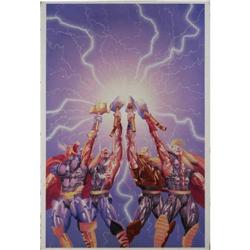 Lou Harrison - Thor Corps #4 Cover Original Art (Marvel Lou Harrison - Thor Corps #4 Cover Original 