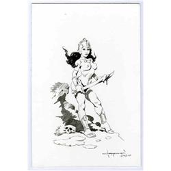 Mike Hoffman - Female Warrior Illustration Original Art Mike Hoffman - Female Warrior Illustration O