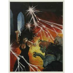 Bill Hughes - Vampirella #2 Cover Preliminary Original Bill Hughes - Vampirella #2 Cover Preliminary