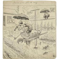 Billy Ireland - Panel Cartoon Original Art (circa 1917) Billy Ireland - Panel Cartoon Original Art (