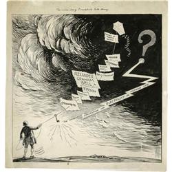 Billy Ireland - Editorial Cartoon Original Art (undated Billy Ireland - Editorial Cartoon Original A