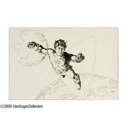 Gil Kane - TV Cartoon Presentation Piece Illustration O Gil Kane - TV Cartoon Presentation Piece Ill