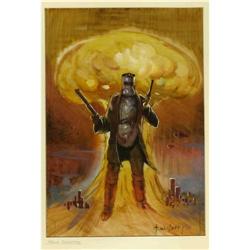 Ken Kelly - Kelly Country Preliminary Cover Sketch Orig Ken Kelly - "Kelly Country" Preliminary Book