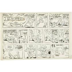 Walt Kelly - Pogo Sunday Comic Strip Original Art, date Walt Kelly - Pogo Sunday Comic Strip Origina