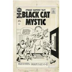 Jack Kirby - Black Cat Mystic #59 Cover Original Art (H Jack Kirby - Black Cat Mystic #59 Cover Orig
