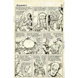 Jack Kirby and Chic Stone - Avengers #6, page 2 Origina Jack Kirby and Chic Stone - Avengers #6, pag