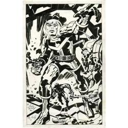 Jack Kirby and Roz Kirby - Captain Victory Pin-Up Page Jack Kirby and Roz Kirby - Captain Victory Pi