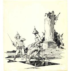 Roy Krenkel - "Chesmen of Mars" Title Page Illustration Roy Krenkel - "Chesmen of Mars" Title Page I