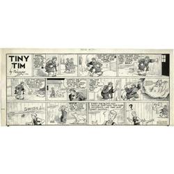 Stanley Link - Tiny Tim Sunday Comic Strip Original Art Stanley Link - Tiny Tim Sunday Comic Strip O
