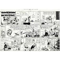 Gus Mager - Hawkshaw the Detective Sunday Comic Strip O Gus Mager - Hawkshaw the Detective Sunday Co