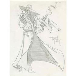 Todd McFarlane - The Shadow Sketch Original Art (undate Todd McFarlane - The Shadow Sketch Original 