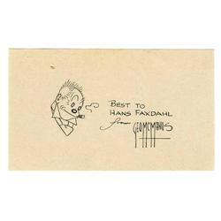 George McManus - Jiggs Sketch Original Art (undated). G George McManus - Jiggs Sketch Original Art (