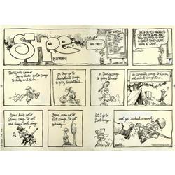 Jeff MacNeely - Shoe Sunday Comic Strip Original Art, d Jeff MacNelly - Shoe Sunday Comic Strip Orig