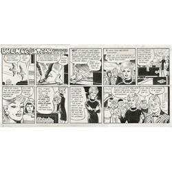 Dale Messick - Brenda Starr Sunday Comic Strip Original Dale Messick - Brenda Starr Sunday Comic Str