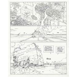 Jean "Moebius" Giraud - L''Incal page 18 Original Art ( Jean "Moebius" Giraud - L'Incal page 18 Orig