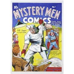 Sheldon Moldoff - Mystery Men Comics #1 Cover Recreatio Sheldon Moldoff - Mystery Men Comics #1 Cove