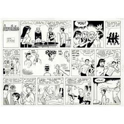Bob Montana - Archie Sunday Comic Strip Original Art, d Bob Montana - Archie Sunday Comic Strip Orig