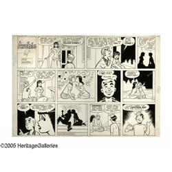Bob Montana - Archie Sunday Comic Strip Original Art, d Bob Montana - Archie Sunday Comic Strip Orig