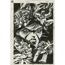 Mike Netzer - Huntress #1-4 Cover Original Art (DC, 199 Mike Netzer - Huntress #1-4 Cover Original A