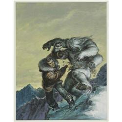 Earl Norem - The Six Million Dollar Man #5 Cover Origin Earl Norem - The Six Million Dollar Man #5 C