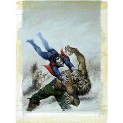 Earl Norem - Morbius vs. Werewolf by Night Cover Origin Earl Norem - Morbius vs. Werewolf by Night C