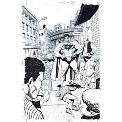 Ariel Olivetti - Superman #179, Splash page 6 Original Ariel Olivetti - Superman #179, Splash Page 6